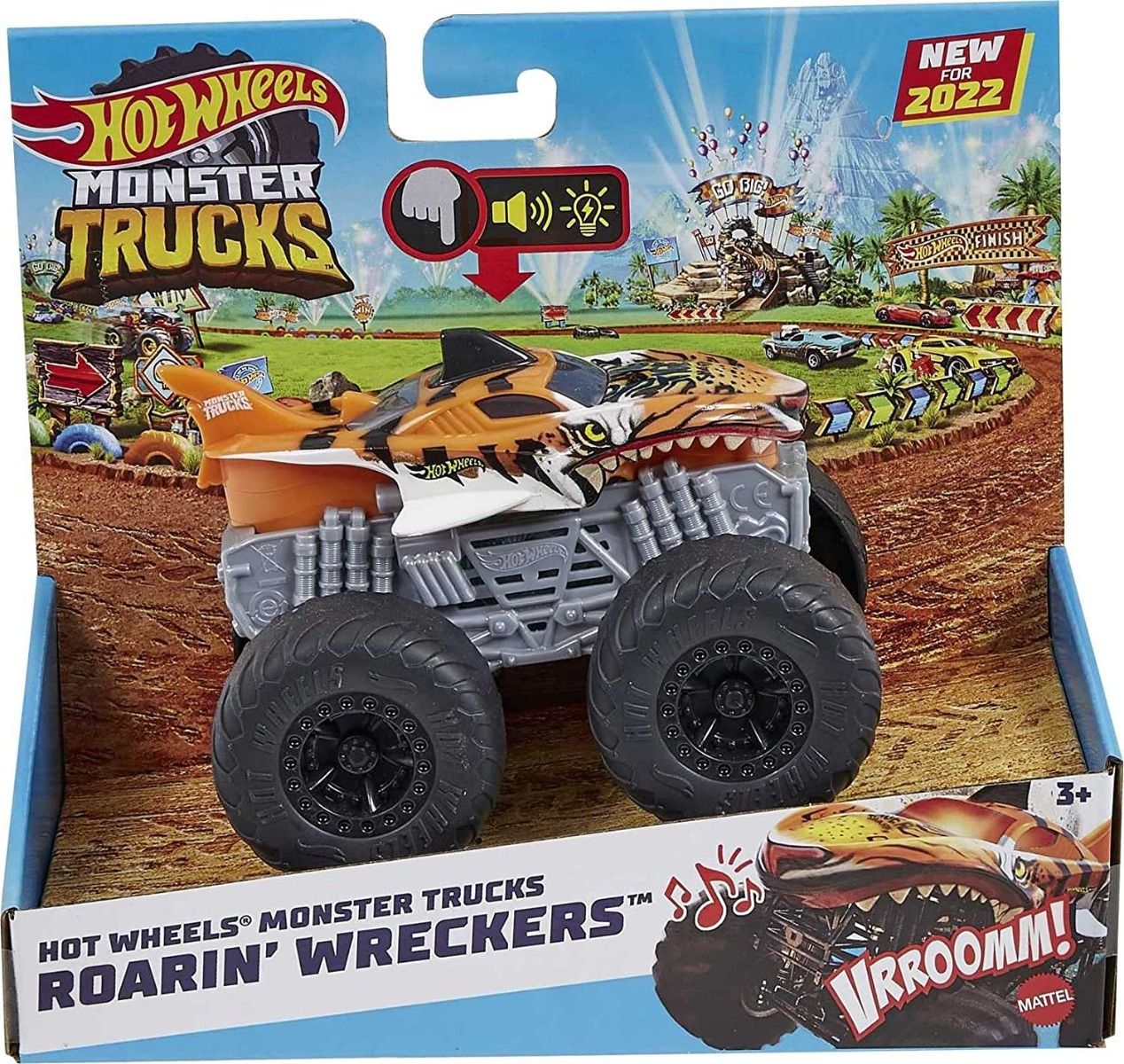 Hot Wheels Monster Trucks Roarin' Wreckers Tiger Shark HDX62/HDX60