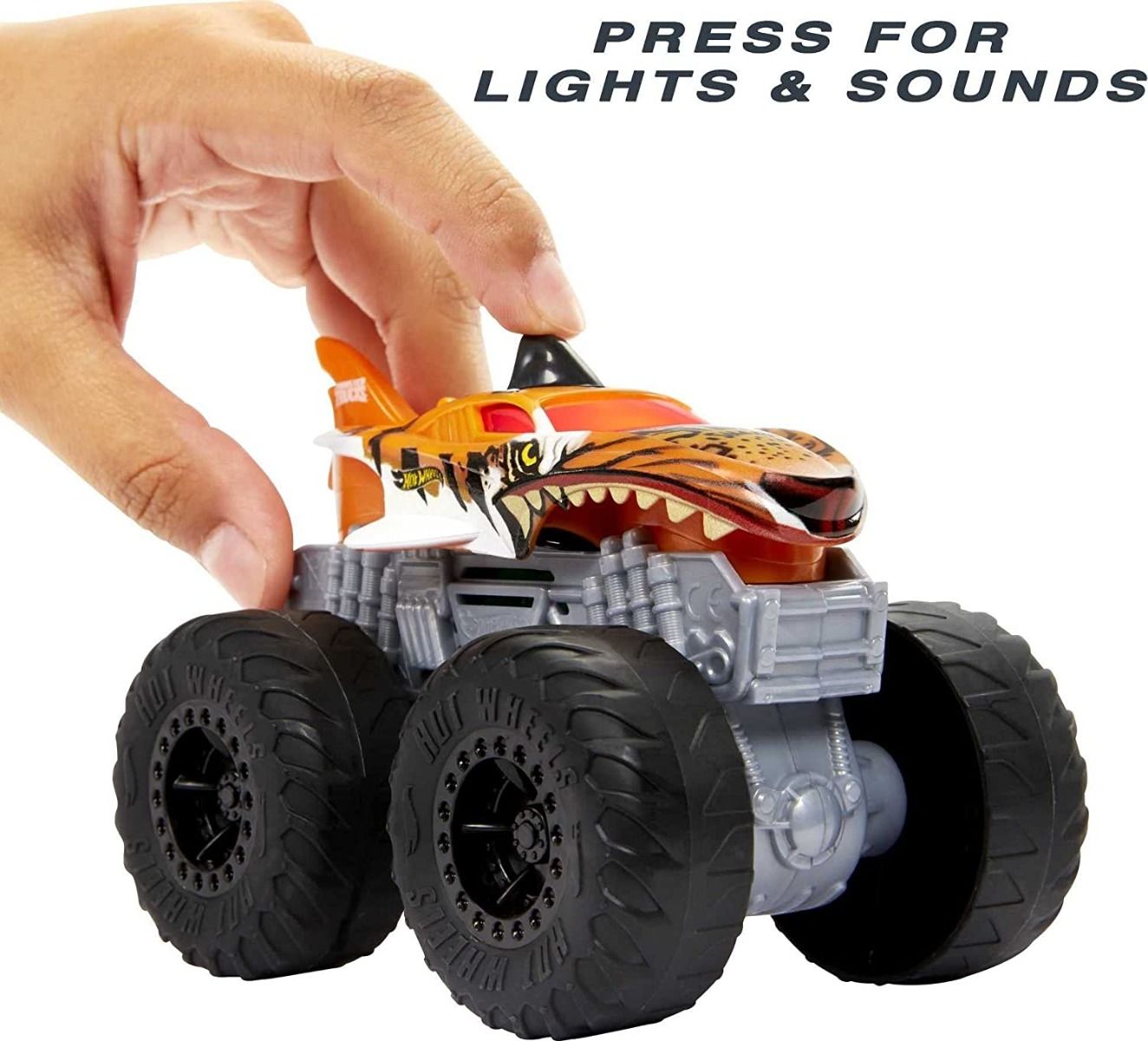 Hot Wheels Monster Trucks Roarin' Wreckers Tiger Shark HDX62/HDX60