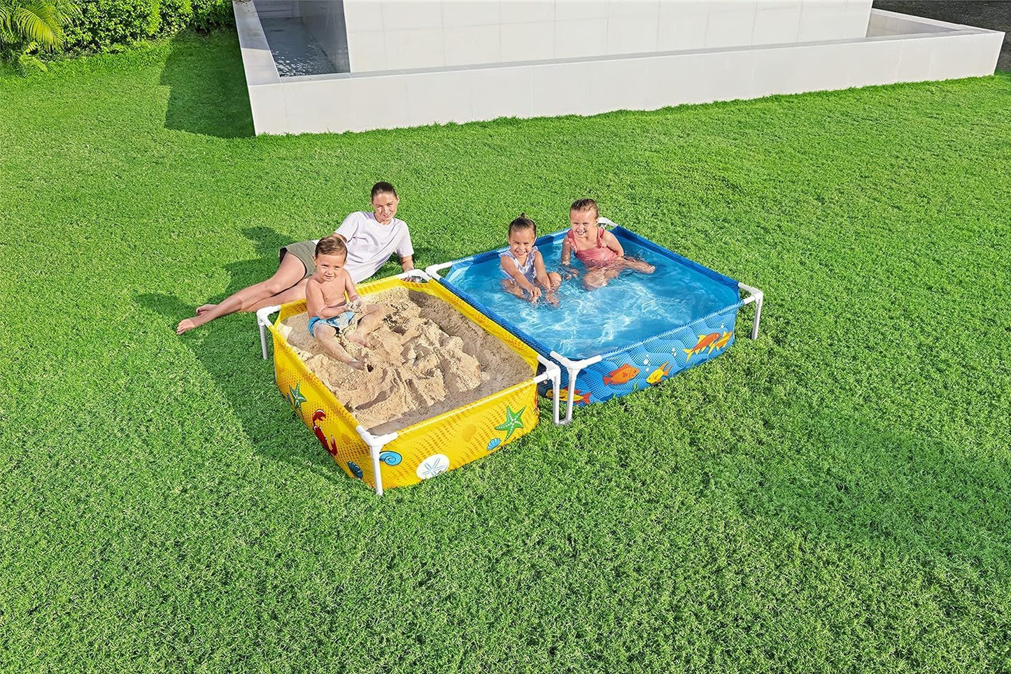 Bestway My First Frame Pool and Sandpit 2.13mx1.22mx30.5cm