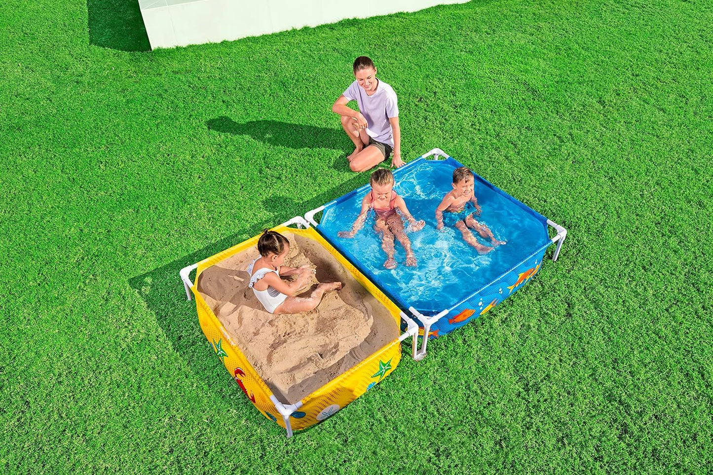 Bestway My First Frame Pool and Sandpit 2.13mx1.22mx30.5cm