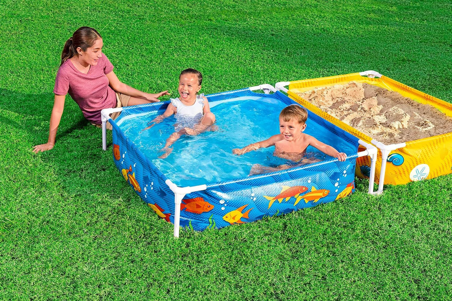 Bestway My First Frame Pool and Sandpit 2.13mx1.22mx30.5cm