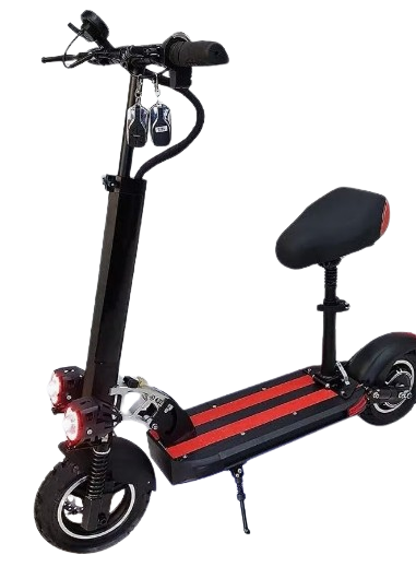 Electric Scooter With Seat 48V Red BD700