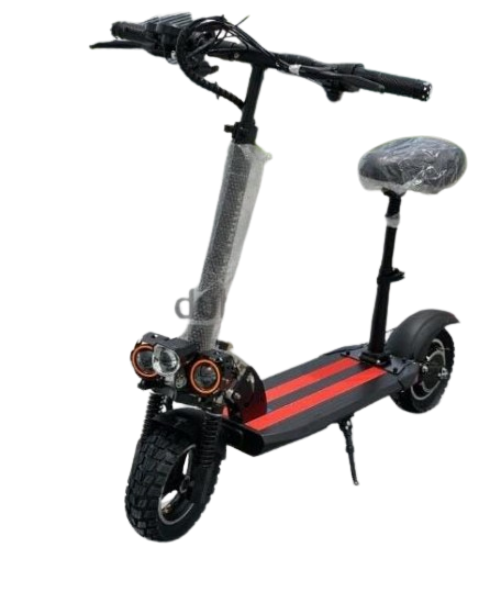 Electric Scooter With Seat 48V Red BD700