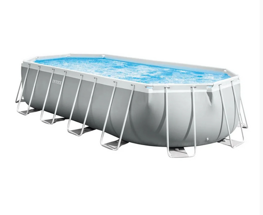 Intex Prism Frame Oval Pool Set 6.10x3.05x1.22m 26798