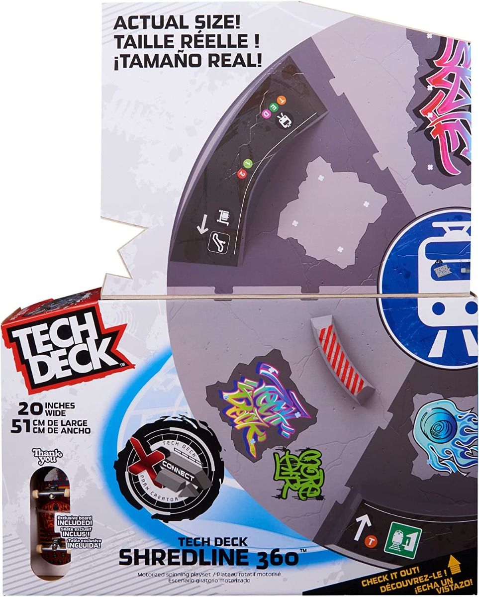 Tech Deck Shredline 360 Spinning Fingerboarding Action Playset 6064746