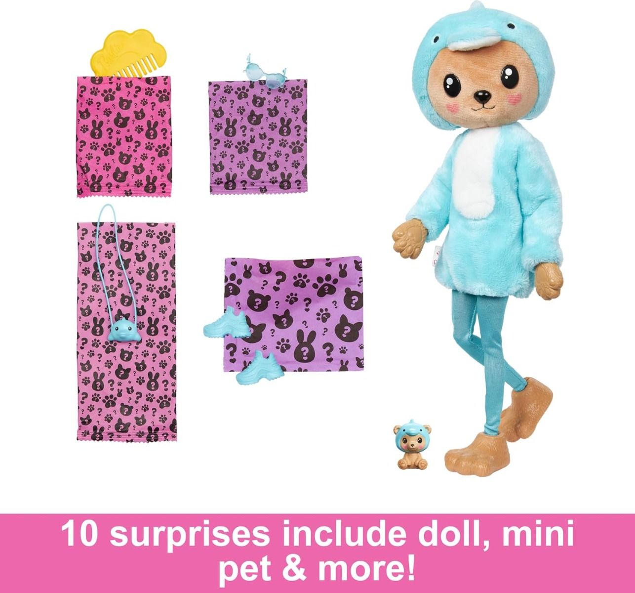 Barbie Cutie Reveal Costume Doll - Teddy In Dolphin HRK25