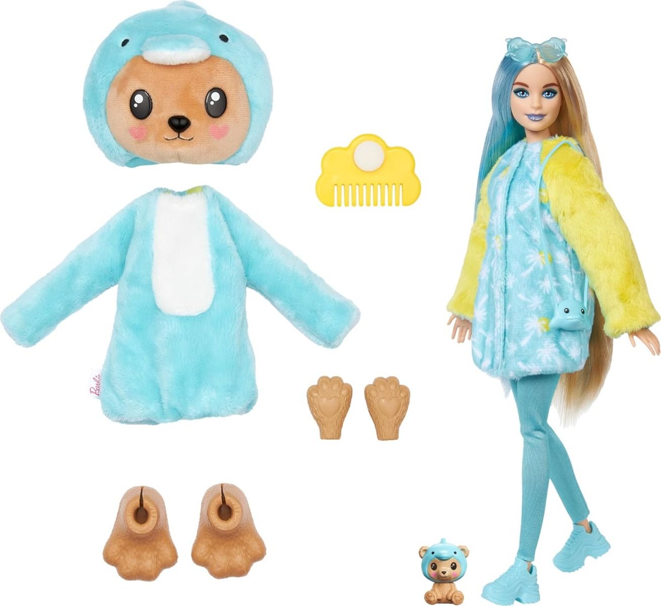 Barbie Cutie Reveal Costume Doll - Teddy In Dolphin HRK25