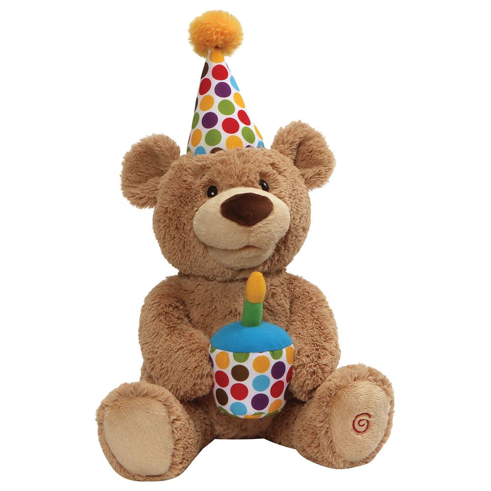 GUND Happy Birthday Teddy Animated Plush 17in 6055576