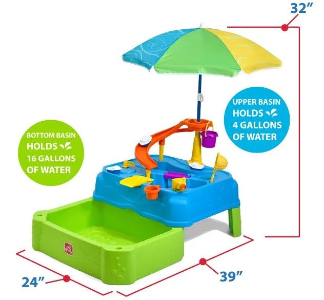 Step2 Waterpark Wonders Two-Tier Water Table 414599