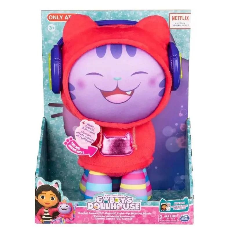 Gabby's Dollhouse Interactive DJ Catnip Musical Plush