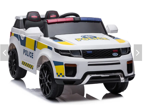 Police Car Electric Ride On White BBH021Q/2110L