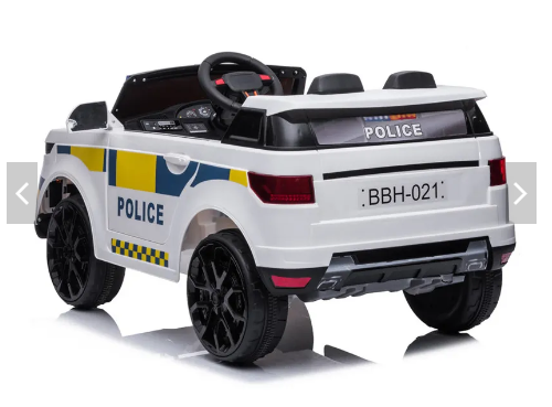 Police Car Electric Ride On White BBH021Q/2110L