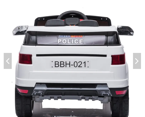 Police Car Electric Ride On White BBH021Q/2110L