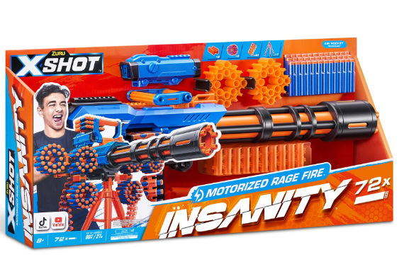 X-Shot Insanity Motorized Rage Fire XS-36605